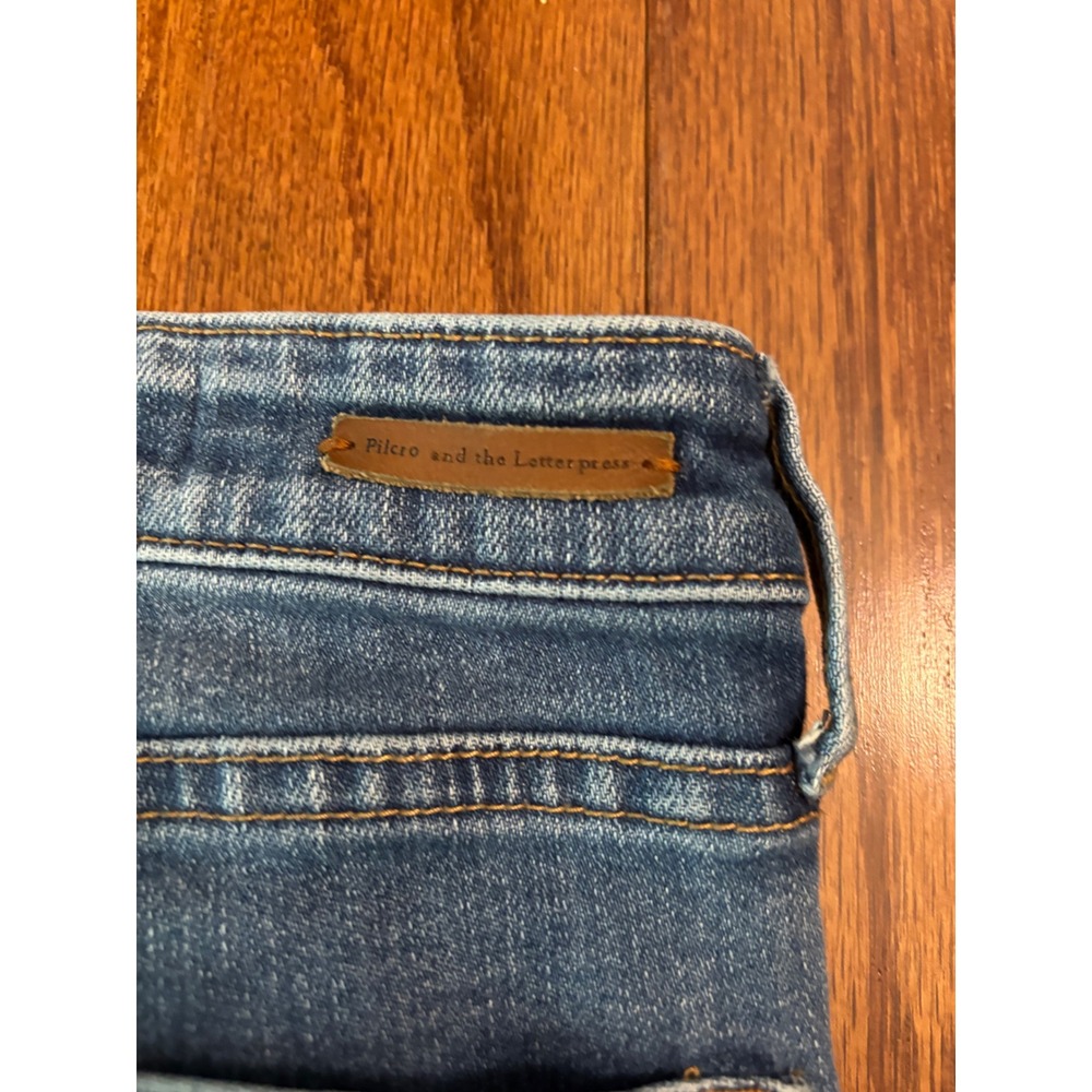 Pilcro and the Letterpress Parallel Straight Leg Jeans 32" Inseam Size 27 - Picture 12 of 12